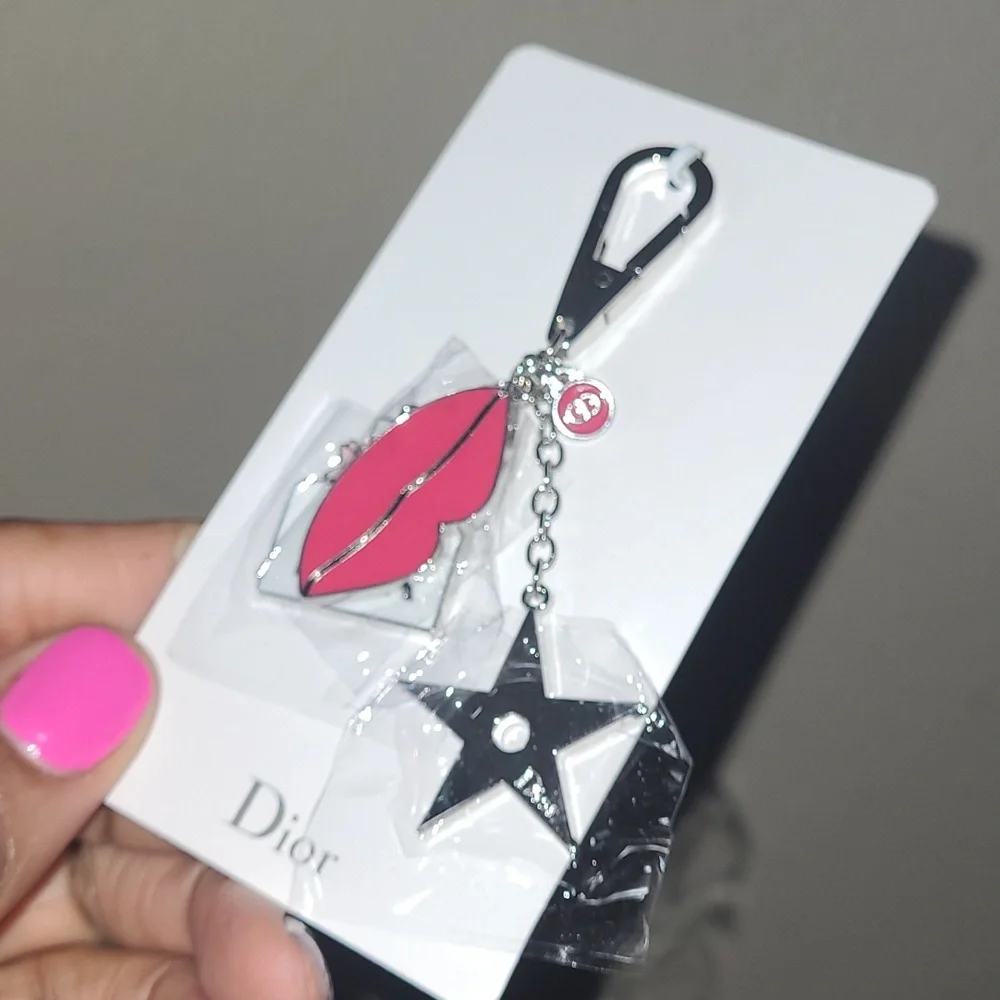 Pink and Silver Keychain